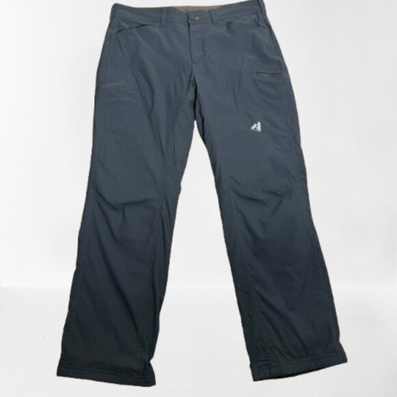 Eddie Bauer Men's Gray First Ascent Guide Pro Pants Fleece Lined 36/32 - Picture 3 of 9